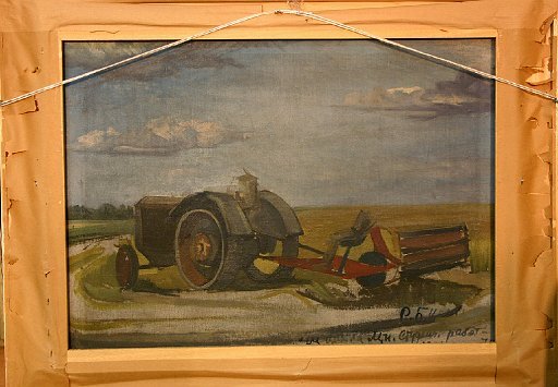 Tractor 1935 oil on canvas 54x73